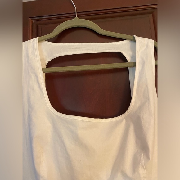 o.p.t. Mariabella Empire Waist Sundress with Back Detail, White, Size XL - Picture 7 of 13